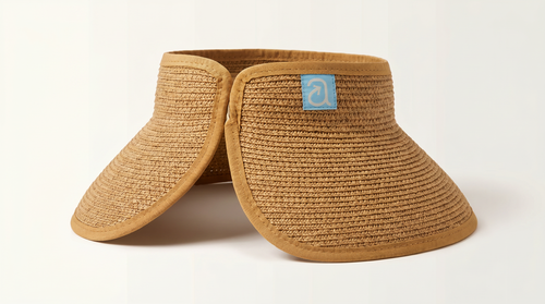 Packable Raffia Sun Visor