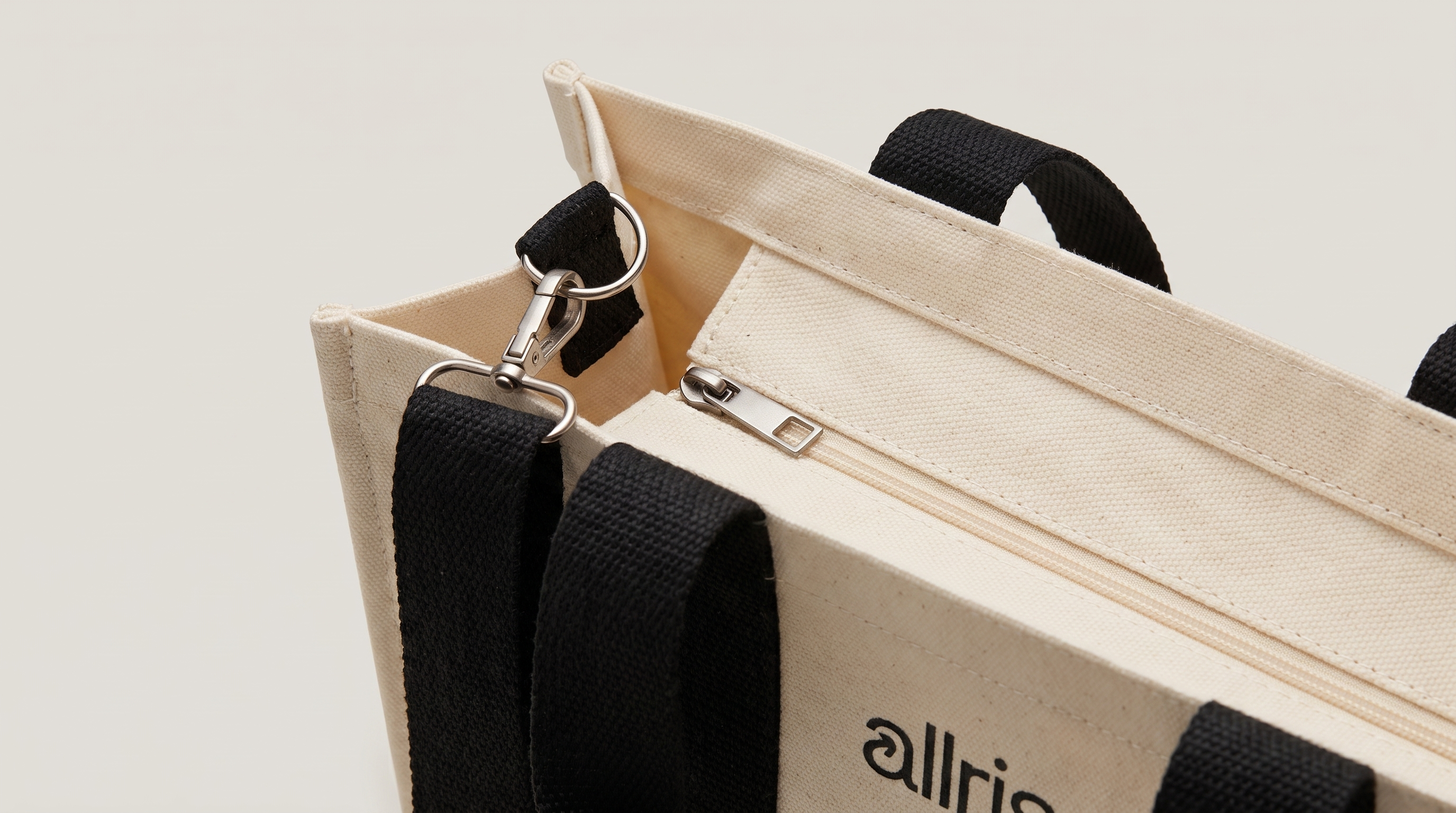 Everyday Canvas Tote - Black Strap