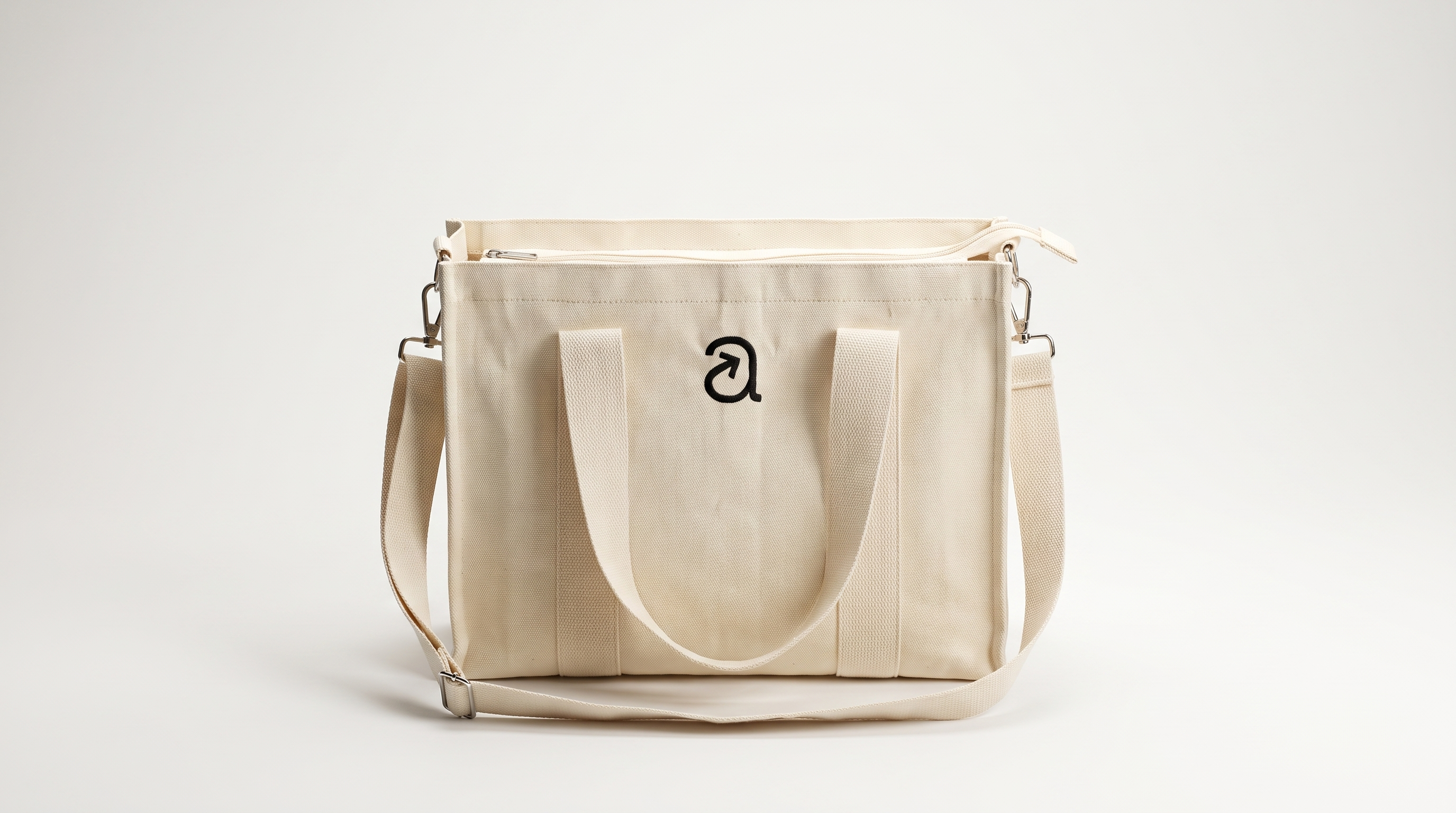 Everyday Canvas Tote - White Strap