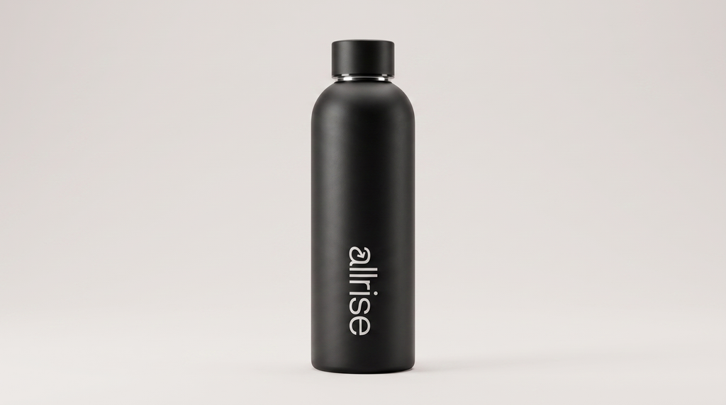 Matte Black Insulated Water Bottle
